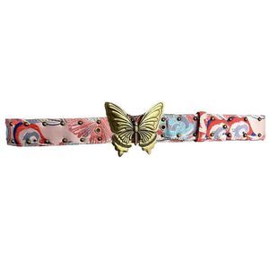 Steven Madden butterfly belt pink multicolor